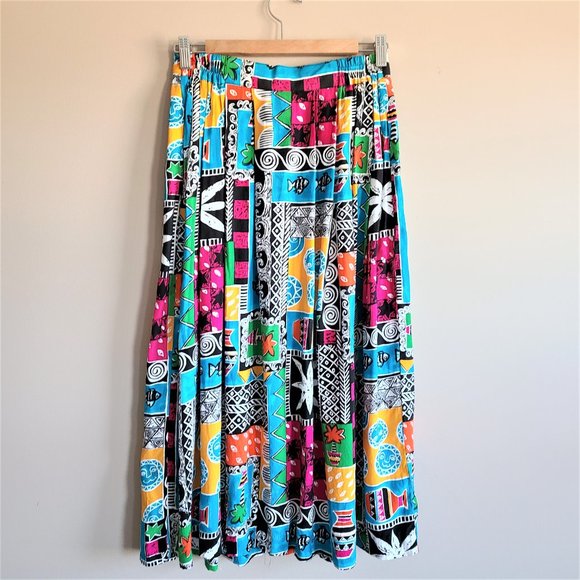 Eric Ryan Sport vintage button front high waisted skirt - Picture 3 of 14